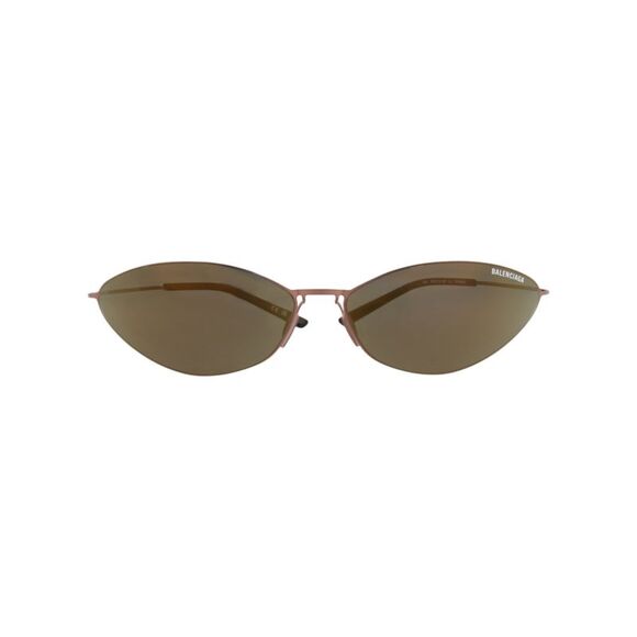 Balenciaga Accessories - Balenciaga Cat Eye-Frame Titanium Sunglasses Brown Unisex-Adult